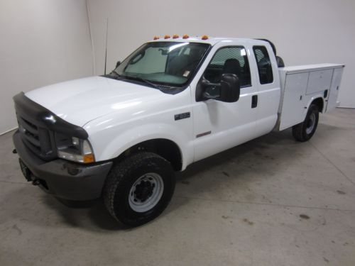 05 ford f350 super duty ext cab 9ft work 4x4 6.0l power stroke turbo diesel