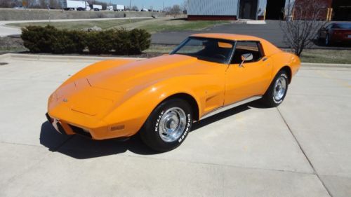 1977 corvette orange coupe