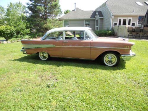 1957 chevy bel air 2 door 283 powerglide all original numbers match