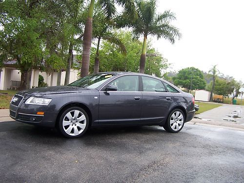 2005 audi a6 quattro 3.2 navigation moon roof 114,975 miles blue with gray lthr