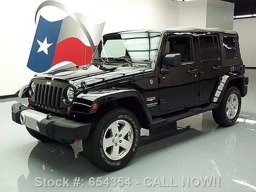 2008 jeep wrangler unltd sahara 4x4 soft top 6 spd 36k texas direct auto