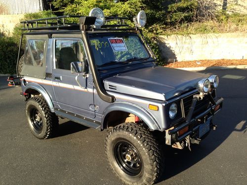 1987 suzuki samurai jx ((( a hunters dream come true ))) rust free and tow ready