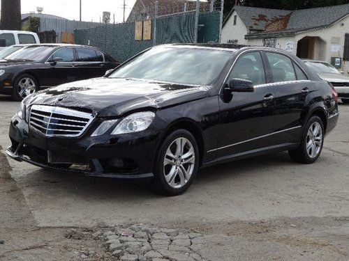 2010 mercedes-benz e350 damaged rebuilder only 27k miles runs! loaded wont last!