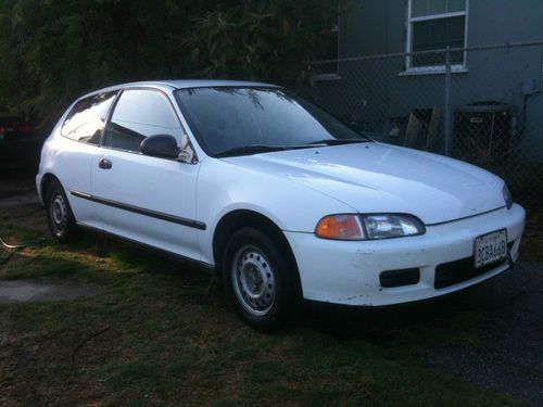 1992 honda civic dx hatchback 3-door 1.5l - 5 speed stick shift