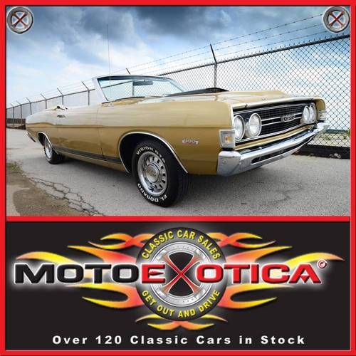 1968 ford torino gt-rare 390 cid/manual trans combo-marti report-rare color!!!