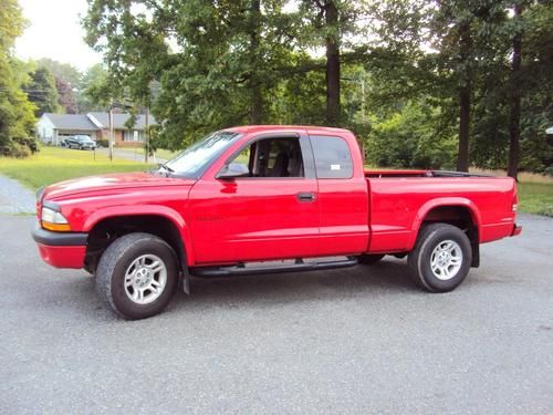 Dodge dakota sport extendedcab pickup 4x4 54k low miles pa inspected low reserve