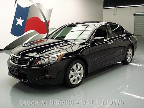 2009 honda accord ex-l sunroof htd seats blk on blk 56k texas direct auto