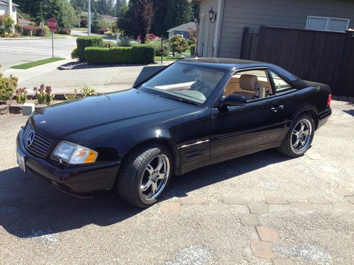 1999 mercedes-benz sl500 convertible black/tan 10,000 original miles!