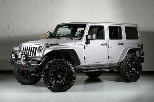 2013 jeep wrangler unlimited sport custom 24s lifted kevlar paint