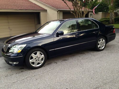 2004 lexus ls430 98k mi clear florida title sunroof rear sunshade climate seats