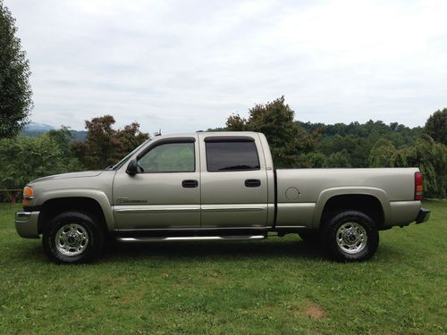 2003 gmc sierra 2500 hd duramax diesel allison crew cab 4x4 leather loaded !obo!