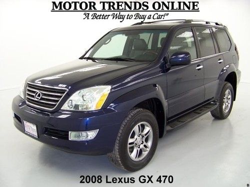 2008 4wd navigation rearcam sunroof leather htd seats bluetooth lexus gx470 55k