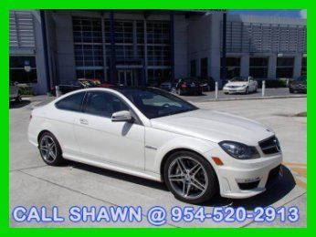 2012 c63 amg coupe, cpo 100,000 mile warranty, rare combo!!!, lots of options!!!