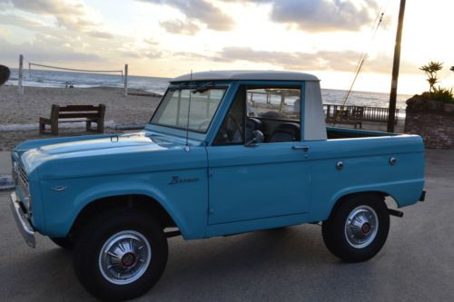 1966 ford bronco half-cab: beautifully restored