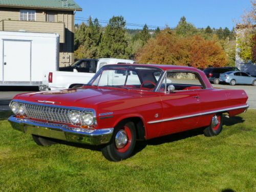 1963 chevrolet impala 409/425hp with original window sticker and broadcast sheet