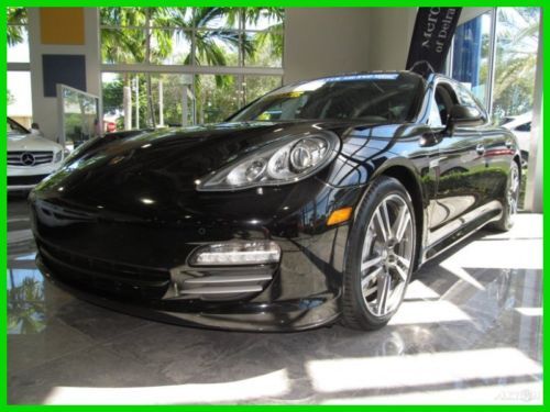 11 black panamera 4-s awd pdk 4.8l v8 *sport exhaust *navigation *rear camera*fl