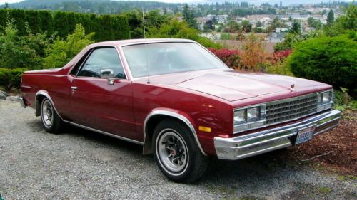 1983 chevrolet el camino base standard cab pickup 2-door 3.8l