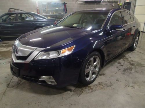 2009 acura tl sh-awd, salvage, rebuilt, recovered theft, sedan, tech package