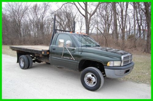 Dodge ram 3500 1 ton dually 16ft flatbed 5.9l 360 v8  1 owner