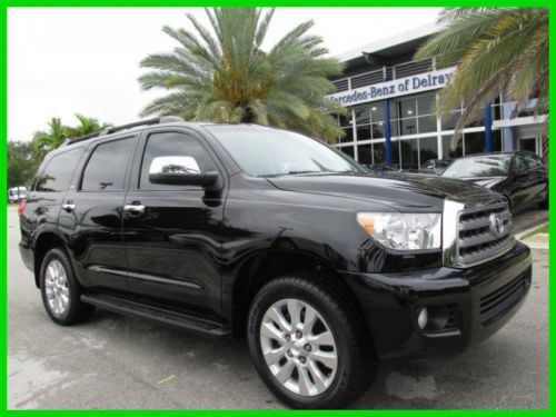 13 black 7-passenger platinum 5.7l v8 4wd suv *navigation *dvd video *blis *fl *