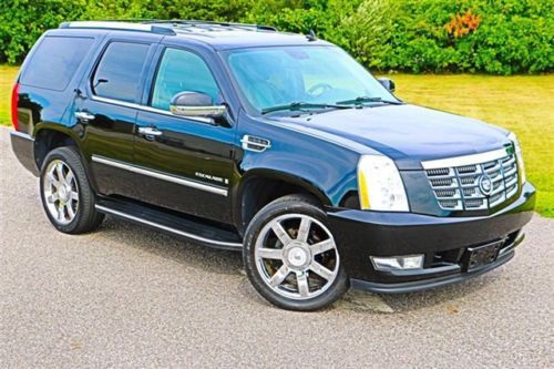 2008 cadillac escalade for sale~black/black~navigation~rear dvd~22&#034; chrome rims