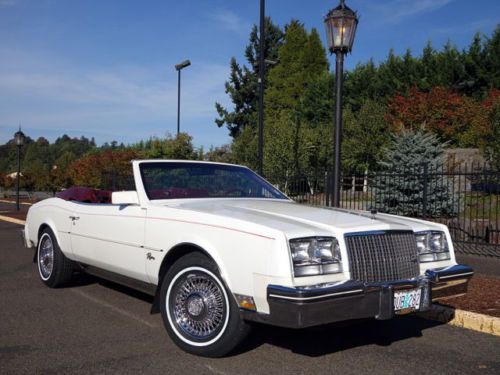 1983 buick riviera base convertible 2-door 5.0l