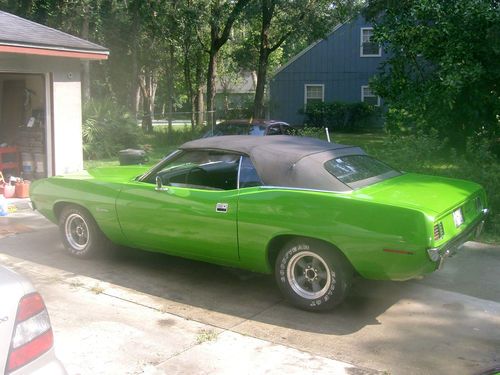 1971 barracuda convertible, original, have bill of sale and window sticker