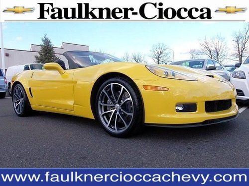 2013 chevrolet corvette convertible 427 7.0l v8 velocity yellow manual trans