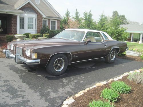 1973 pontiac grand prix sj 455 turbo 400 2 owner car 70,000 miles runs well