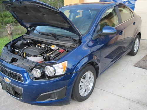 2013 chevy sonic lt sedan auto alloys rebuildable salvage 2k miles