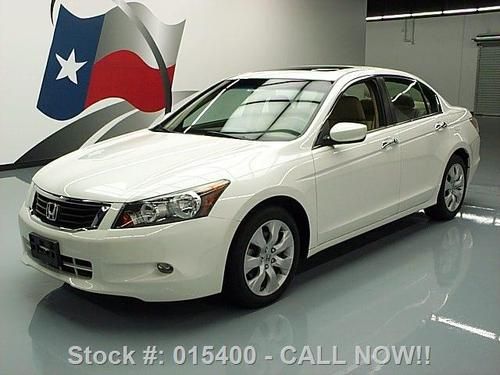 2010 honda accord ex-l v6 sedan sunroof htd leather 31k texas direct auto