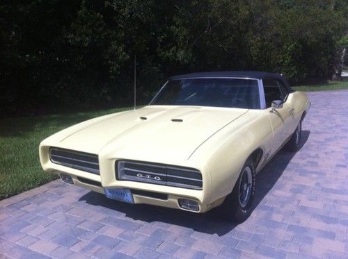 1969 pontiac gto convertible mayfair maize power steering power brakes ac auto