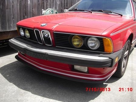 1985 bmw 635csi automatic, rial wheels, euro stripes, sport seats, lip spoiler