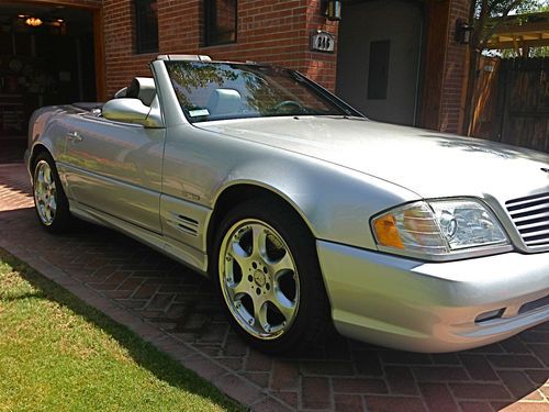 2002 mercedes-benz sl500 base convertible 2-door 5.0l, silver arrow 10k miles