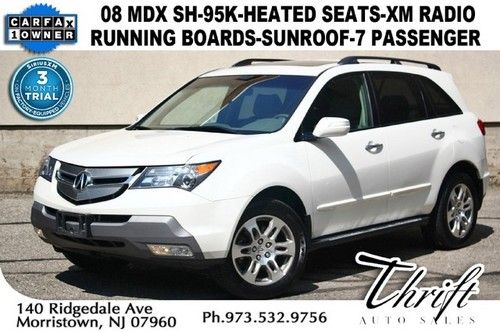 08 mdx sh-95k-heated seats-xm radio-running boards-sunroof-7 passenger