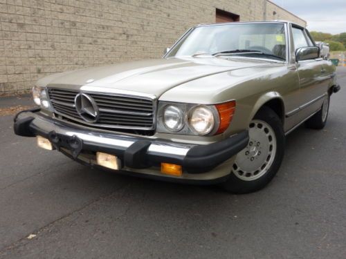 1989 mercedes benz sl560 hard top soft top cold a/c clean  free autocheck