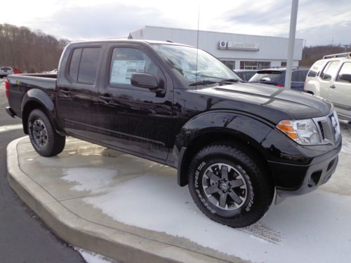 New 14 frontier crew cab pro4x v6 rear backup camera heated seats super black