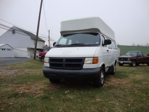 2000  3500 ram van  high top wheel chair lift