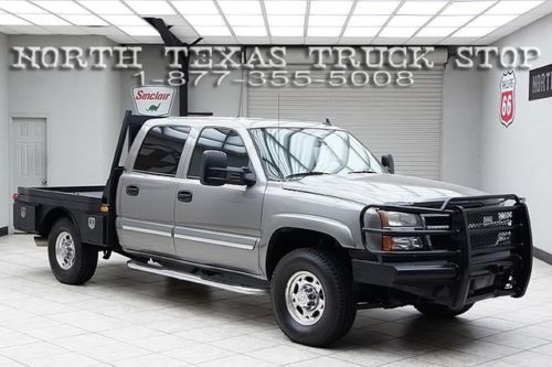 2006 chevy 2500hd diesel 4x4 flat bed lt crew cab texas truck