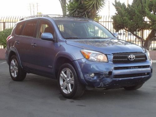 2008 toyota rav4 sport damaged rebuilder runs! economical low miles nice color!!