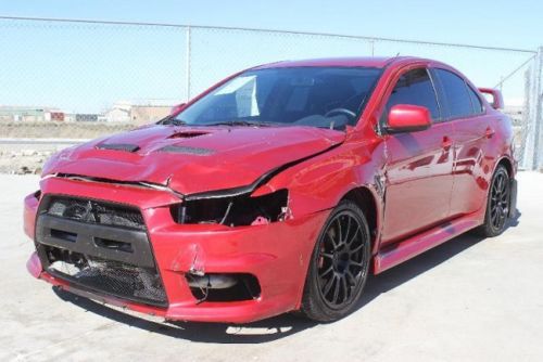 2013 mitsubishi lancer evolution damaged rebuilder runs!! priced to sell l@@k!!