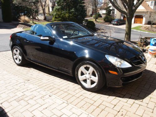 Mercedes, slk 280, convertible, black, non smoker, clean, leather, like new