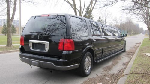 2004 lincoln navigator limousine 140&#034; 14 pass krystal no reserve