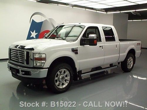 2010 ford f-250 lariat crew 4x4 diesel fx4 rear cam 37k texas direct auto