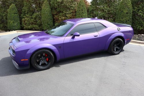 2018 dodge challenger challenger demon plum crazy pearl purple crate included