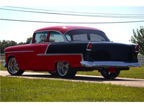 1955 chevrolet 150 custom red/black