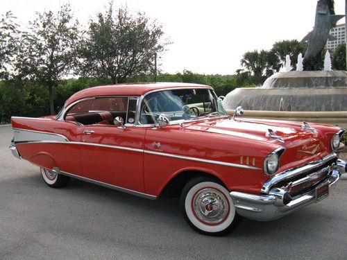 1957 chevrolet belair (2) door ht. excellent!