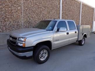 2007 chevrolet silverado 2500 lt3 crew cab diesel-4x4-utility bed-no reserve