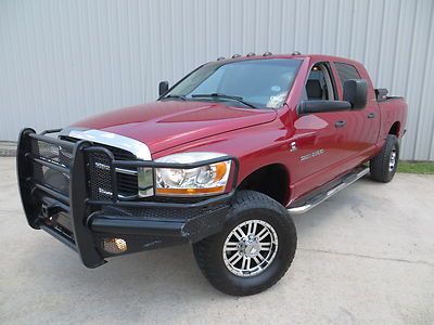 06 ram 2500 (mega) 5.9l cummins 6spd 4x4 edge mbrp ranch-hand "runs perfect"  tx