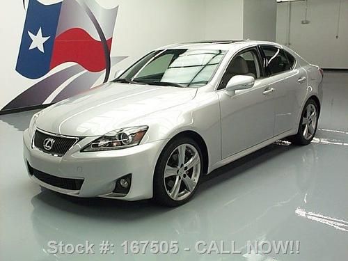 2012 lexus is250 sunroof paddle shift vent seats 12k mi texas direct auto